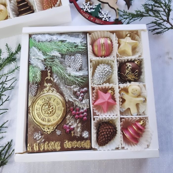 Корпоративные подарки на новый год из бельгийского  шоколада