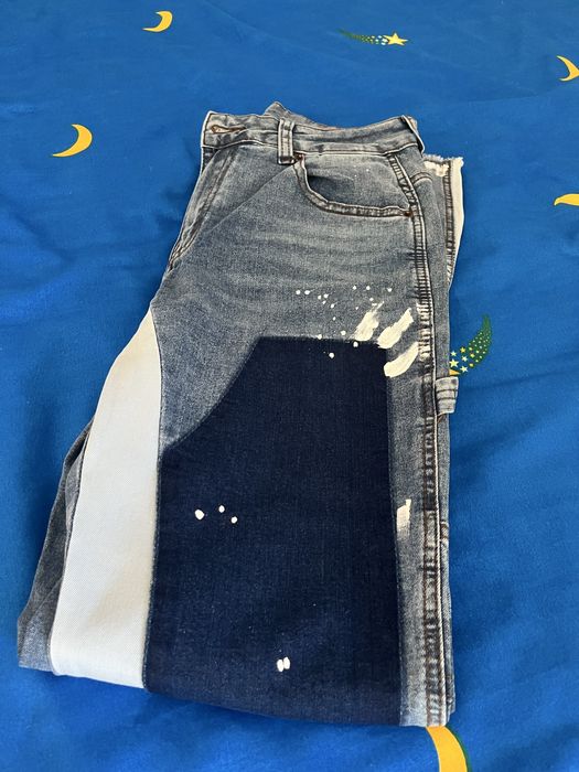 Blugi Flared cu design