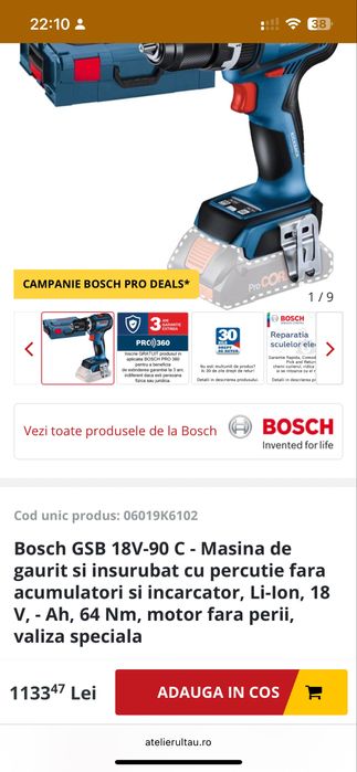Bosch professional GSR 18V-90 C