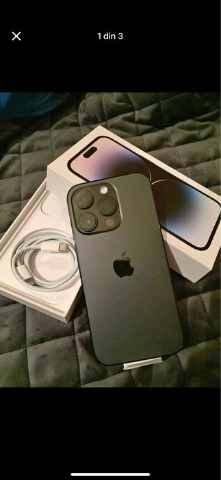 Iphone 16 pro max Black titanium 256GB , 100% sanatate baterie, nou