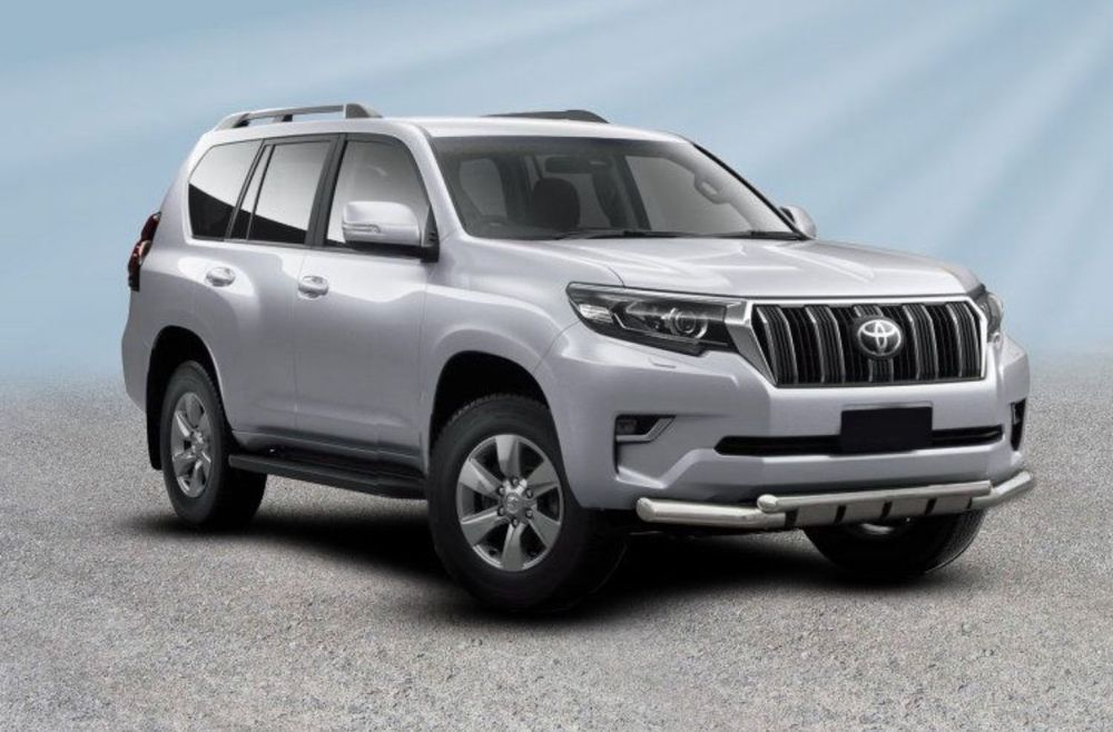 Защита переднего бампера Toyota land cruiser Prado 150/lc200