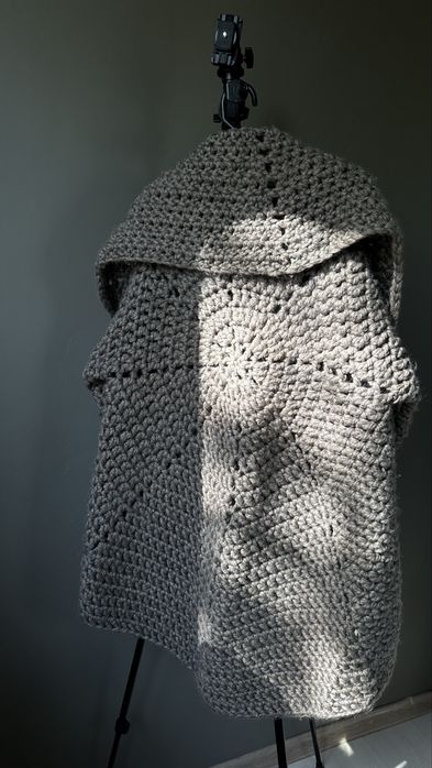 Кардиган ручной работы, объёмная вязка