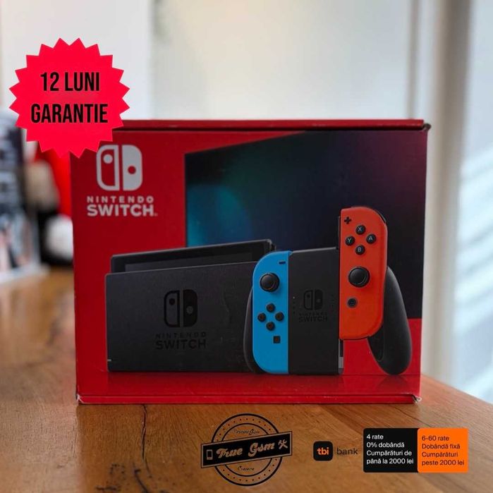 Consola Nintendo Switch cu JOY-CONS Red/Blue - SIGILAT | TrueGSM