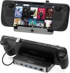 Stație andocare Dock Aceele Steam Deck,6în1 HDMI 4K60Hz,Gigabit Ethern