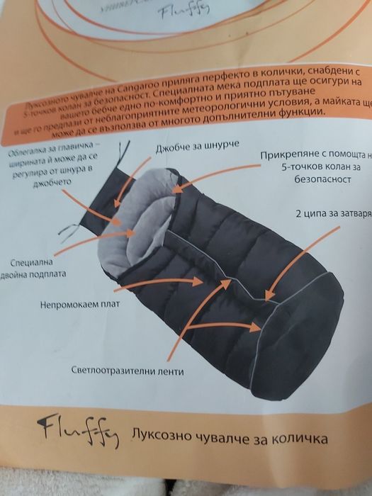 Луксозно чувалче за количка