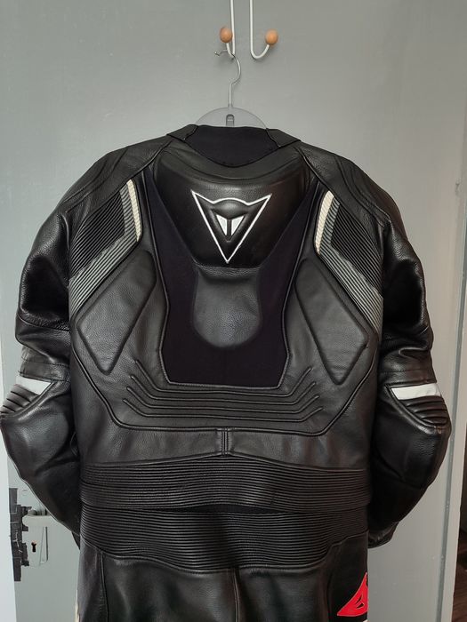 Costum moto piele IT 54/XL, Dainese Aspide Black Anthracite