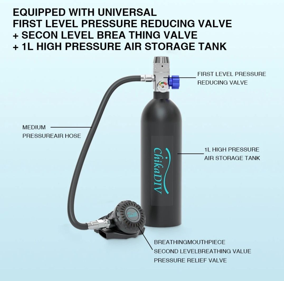 Scuba tank scufundare snorkeling concediu 1 l sub presiune