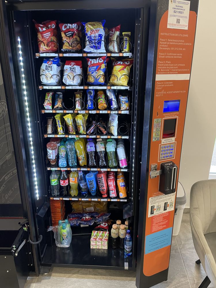 Aparate vanding automat snacks si bauturi