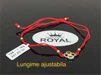 Bijuteria Royal CB : Bratara cu snur bile aur 14k 1,19 grame