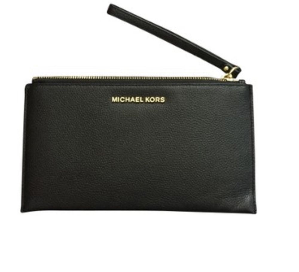 Michael Kora Jet Large Zip Clutch-оригинален дамски клъч