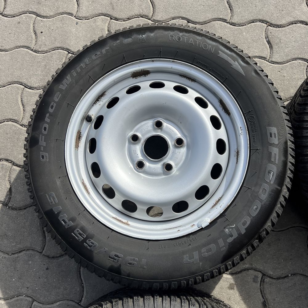 Roti iarna / Jante tabla + anvelope / 15" / 5x112 / VW, Audi, Skoda
