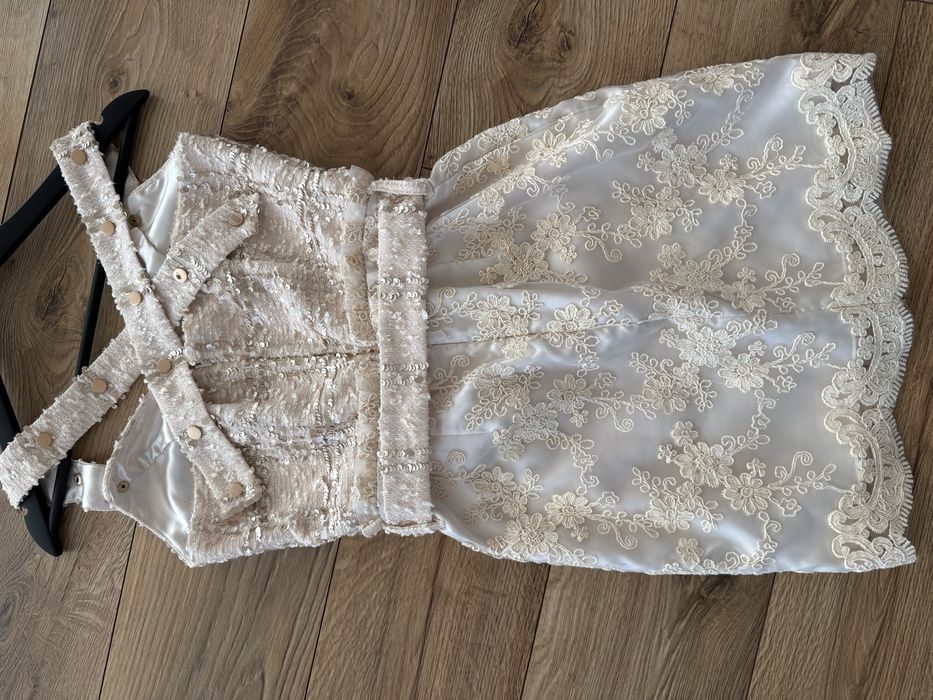 Рокли от букле и дантела Alessa за мама (S) и дъщеря (86cm)