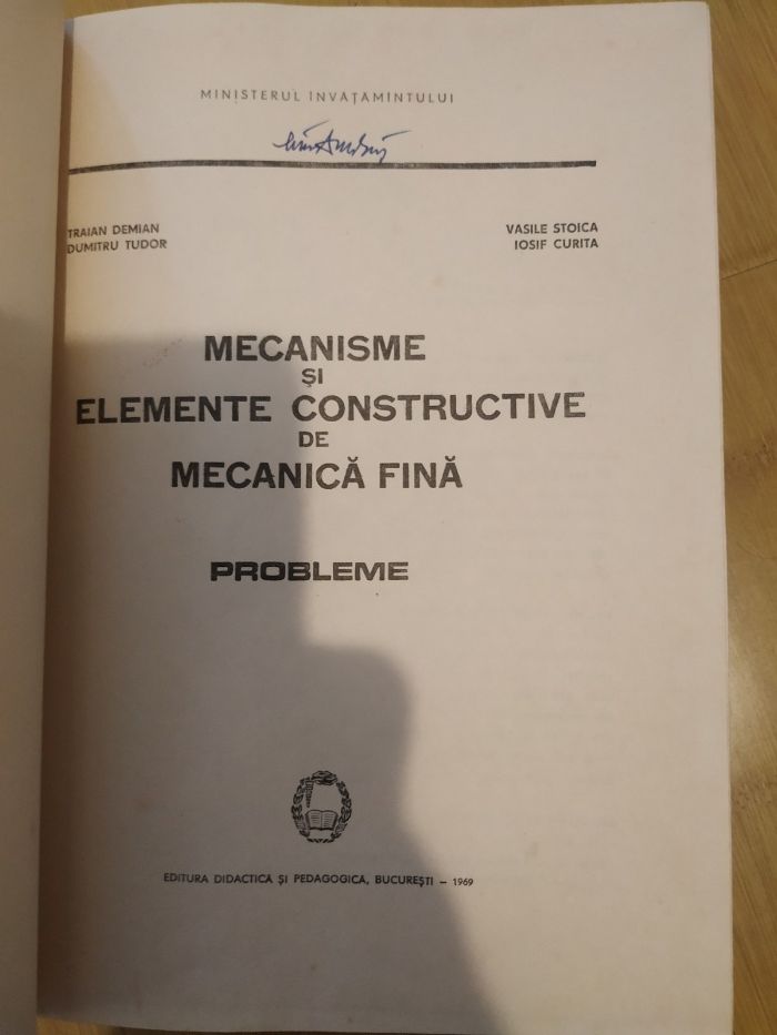 Mecanisme si elemente constructive de mecanica fina - Probleme - Traia