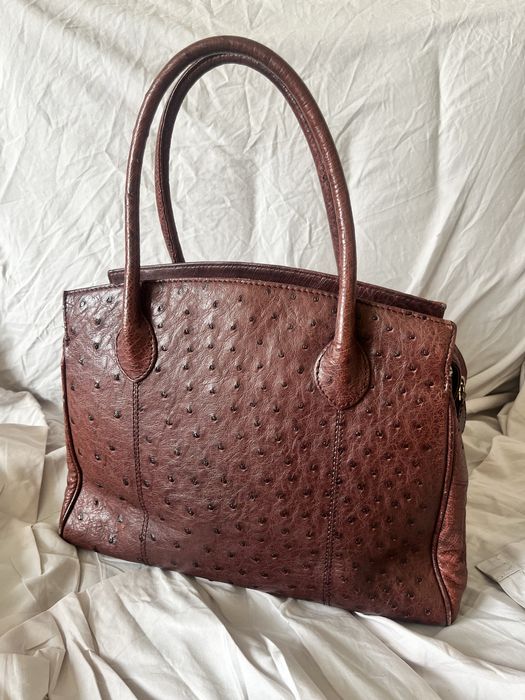 Сумка женская из кожи страуса