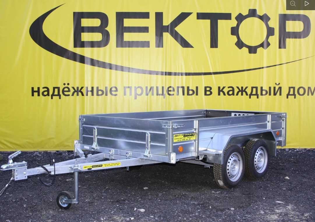 Прицеп ВЕКТОР 81013G 2.8х1,5, борт 380 мм, рассрочка 0%