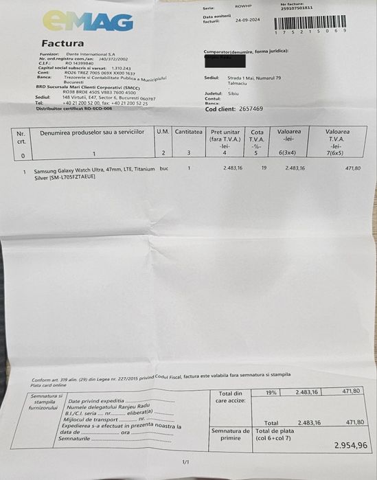 Samsung watch ultra garantie SAMSUNG