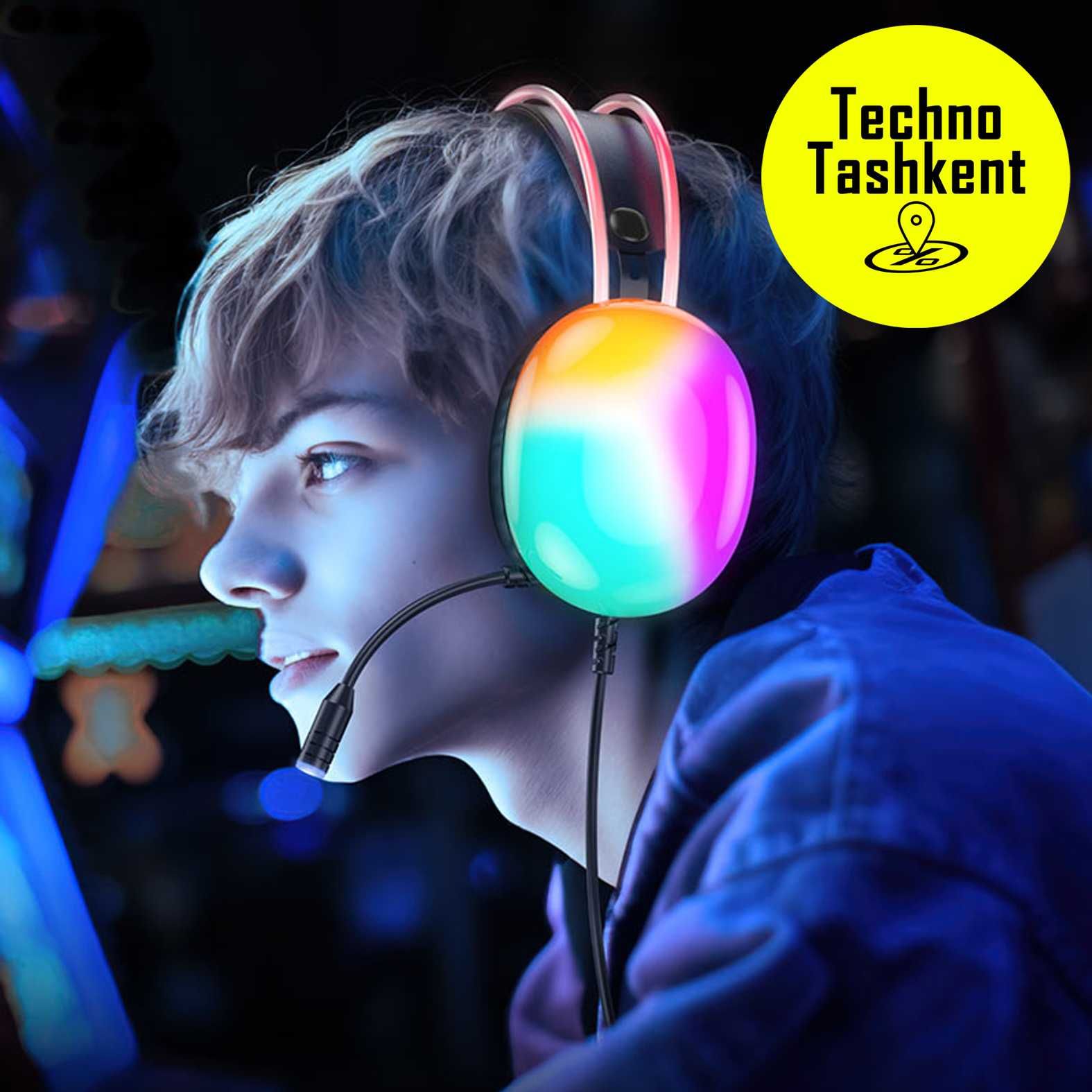 Проводные игровые наушники 7.1 sound Hoco W109 plus (Dostavka Bor)