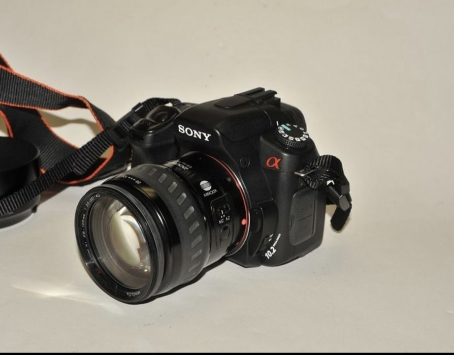 Sony A300 DSLR, пълен комплект,два обектива