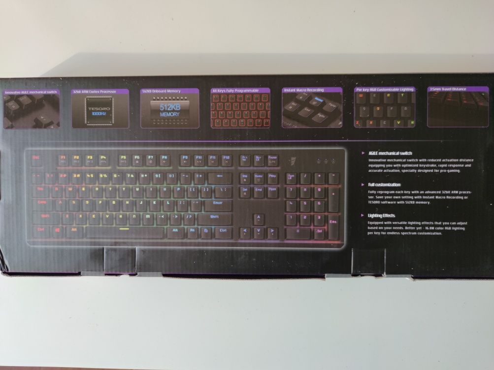 Tastatura mecanica Tesoro Gram Spectrum iluminata RGB TS-G11SFL