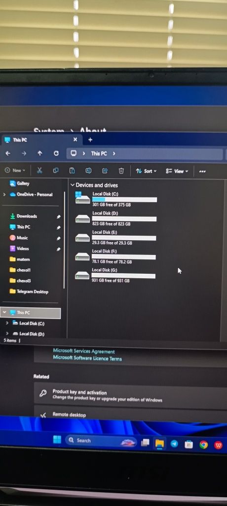 Noutbook msi Leopard 32 GB 6 video karta 2,5 TB SSD