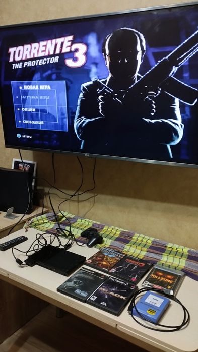 Playstation 2 приставка и диски