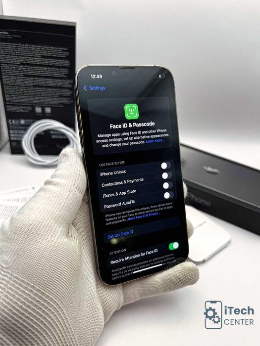 iPhone 13 Pro, 128GB, Graphite, 100% батерия, ОТЛИЧЕН, 1г. ГАРАНЦИЯ!