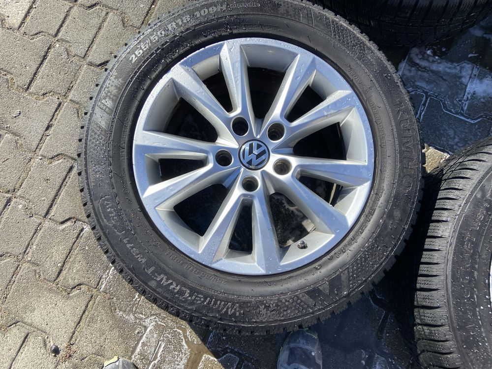 Джанти VW TOUAREG 18 цола с Зимни гуми KUMHO 255/50/18, Dot 22г