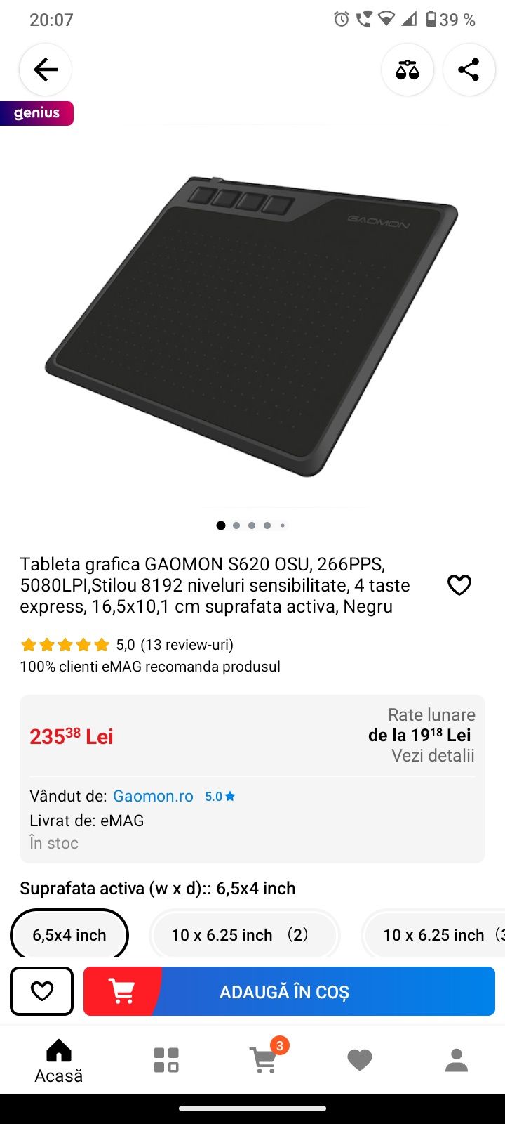 Tableta grafica goanom