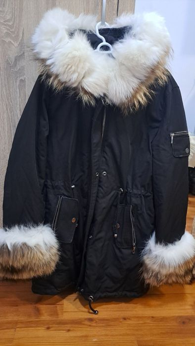 Палто с естествен пух