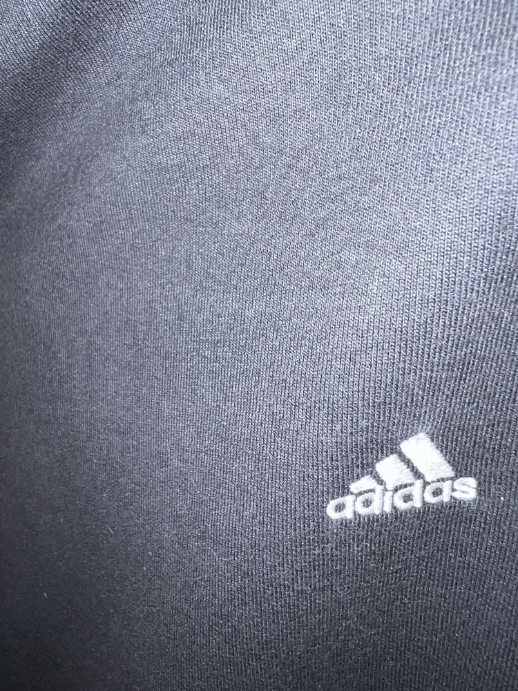 Pantaloni Adidas trening dama marimea S bumbac 100% negru dungi albe