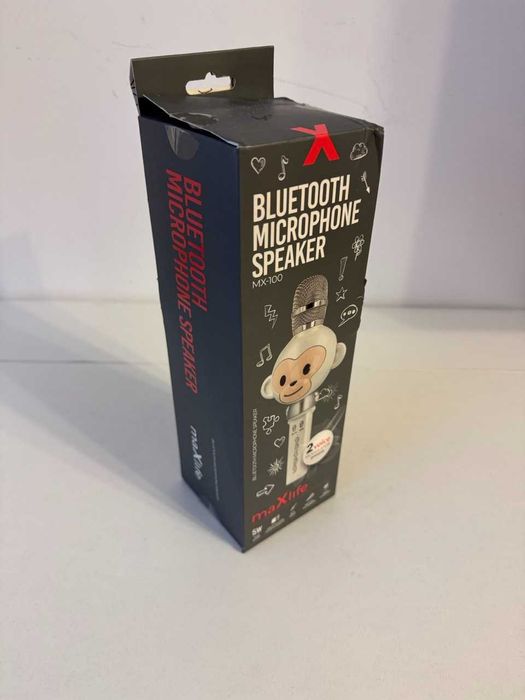 Microfon cu Bluetooth MaxLife Animal MX-100, 5W, alb, 8 ore autonomie