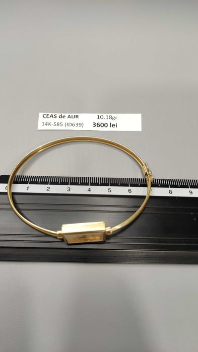 Ceas de aur Geneve 14 Karate (10.18 grame) Quartz ID639-AG2