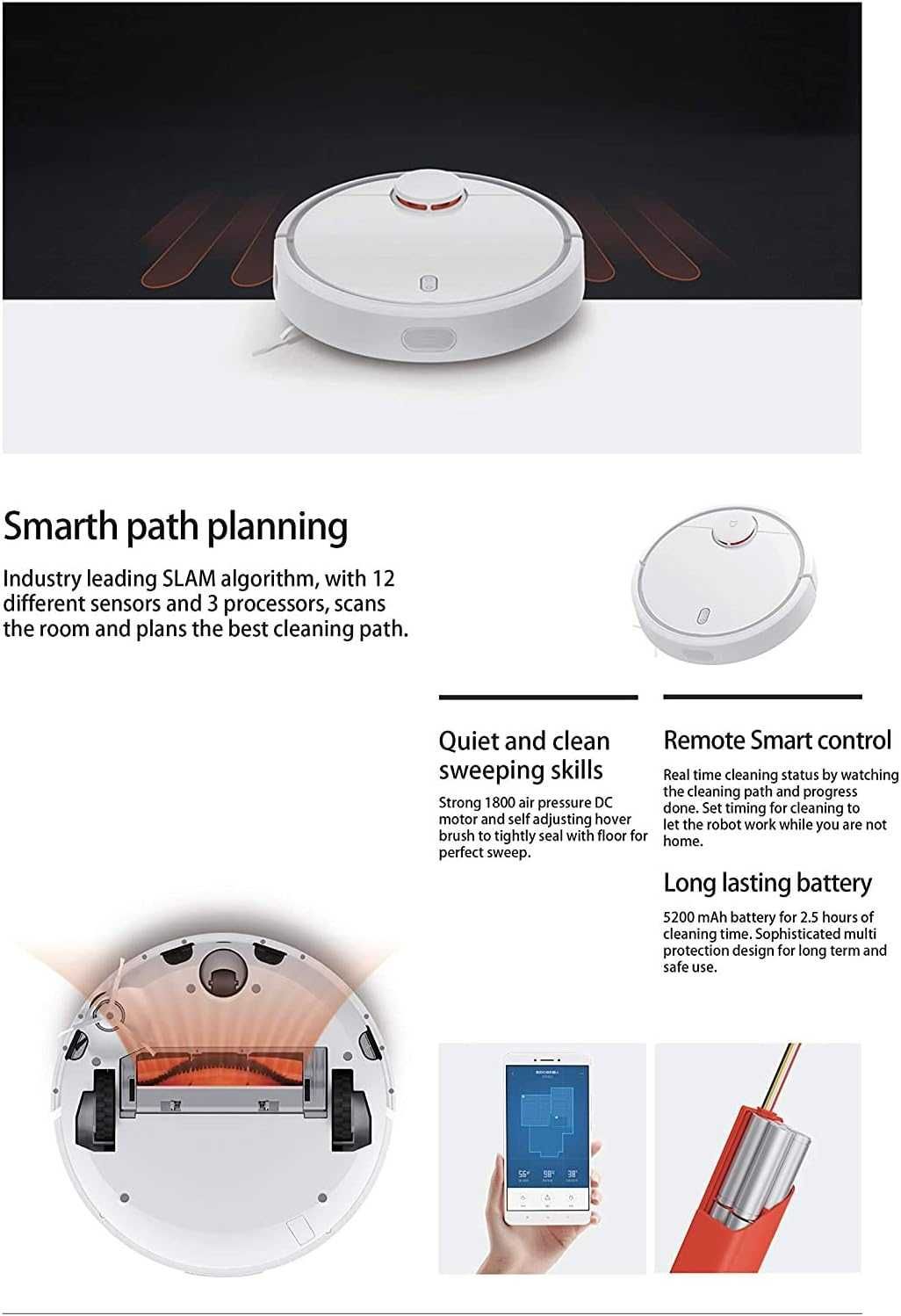 Прахосмукачка робот Xiaomi Mi (SDJQR02RR)