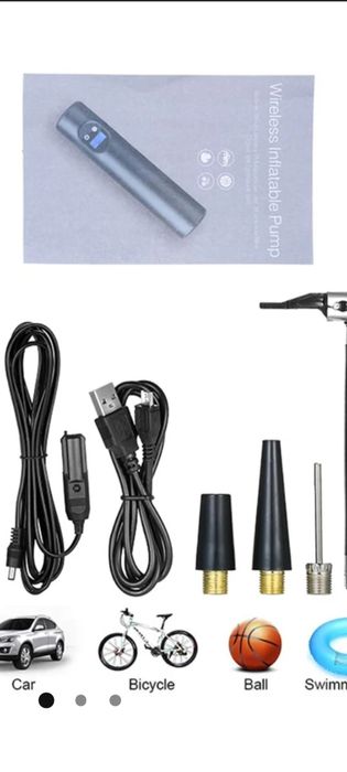 Компресор за гуми с батерия 12в 5ач. Изключително компактен и удобен