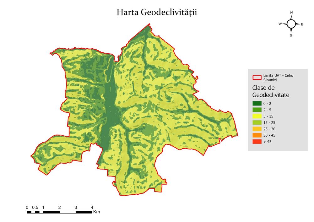 Hărți GIS realizate în ArcGIS