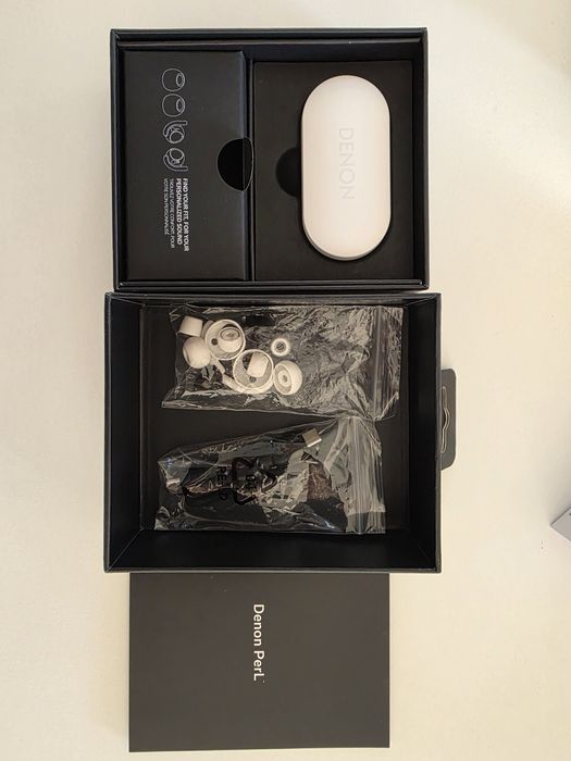 True wireless слушалки DENON PERL бели