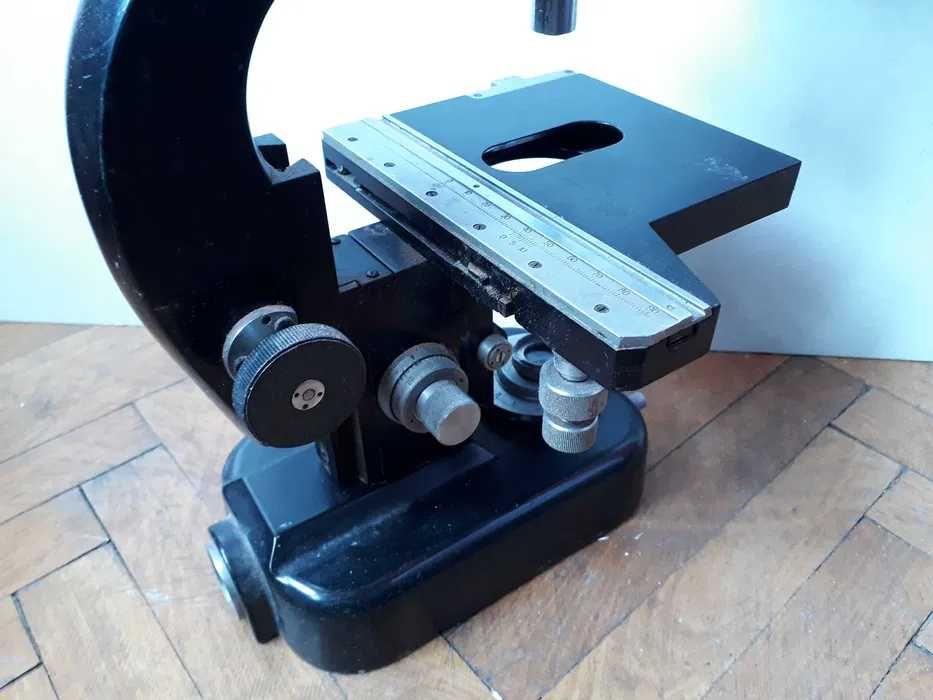 microscop german  vechi  de colectie  vintaj in stare buna