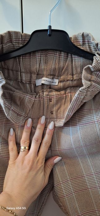 Pantaloni carouri 140cm 9-10ani