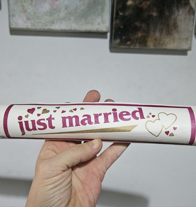 Banner Just Married, mărime mare