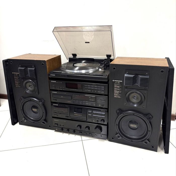 Ретро аудио сет PIONEER - усилвател, дек, cd, тунер, грамофон, колони