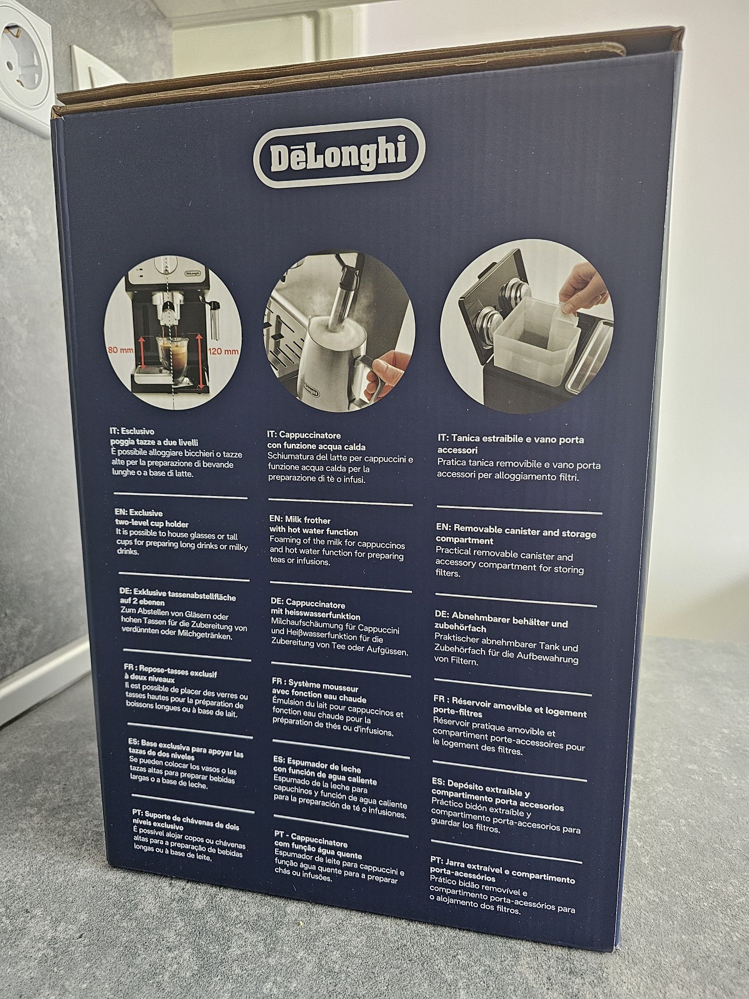 Еспресо машина DeLonghi Active line ECP33.21.BK, 15 bar, 1100 W, 1.1 л