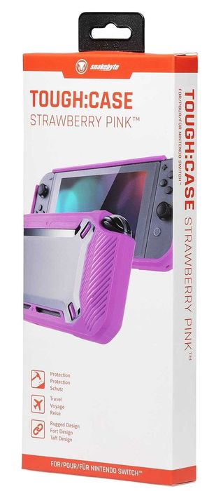 Твърд защитен калъф Snakebyte CASE for Nintendo Switch - Strawberry