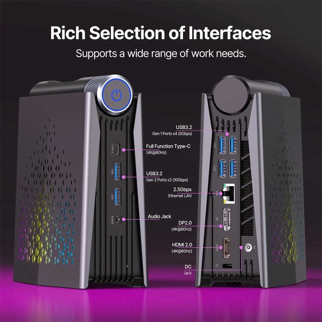 ACEMAGIC Ryzen 7 6800H 8 cores/16 threads Mini PC