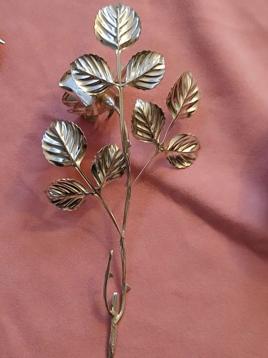 Trandafir argint masiv 800