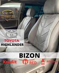 Автомобильные чехлы на Toyota Highlander , чехлы готовые CarFashion