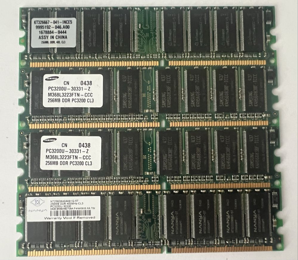RAM памети ddr1 256mb