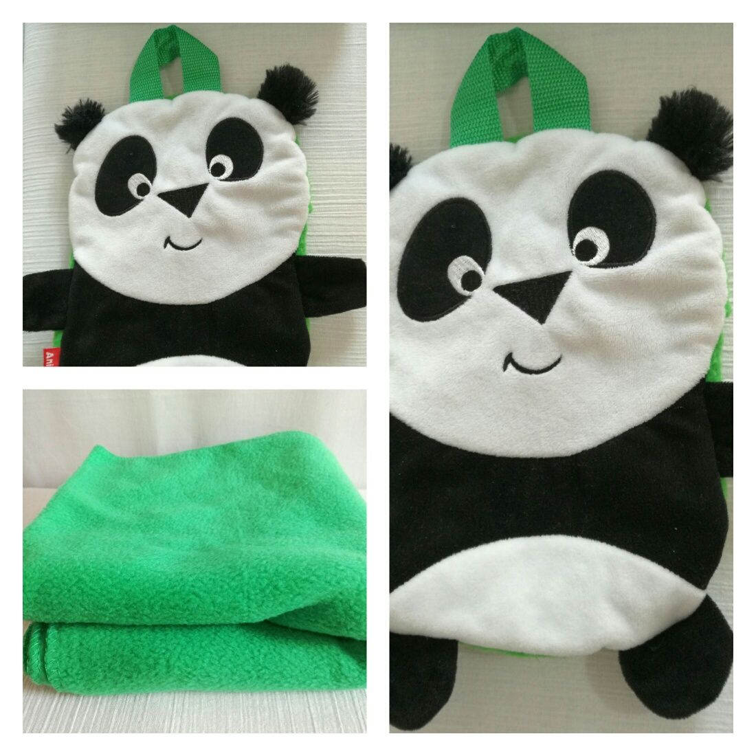 Patura picnic cu rucsac panda