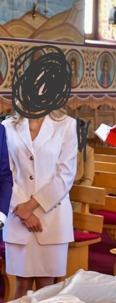 Costum alb dama pentru ocazii