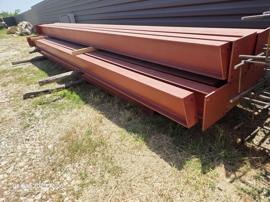 Structura Hală Metalica 25x12x6 , 300 m³, IPE 240 si 200,Ferme ,Stalpi