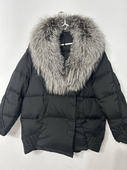 Geaca cu blana naturala de vulpe